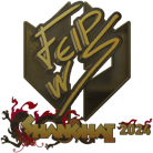 Sticker | felps (Gold) | Shanghai 2024 image