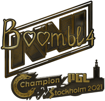 Sticker | Boombl4 (Gold) | Stockholm 2021