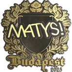 Sticker | MATYS (Gold) | Budapest 2025