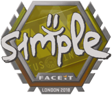 Sticker | s1mple | London 2018 image