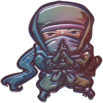 Sticker | Skryty ninja (foliowana)