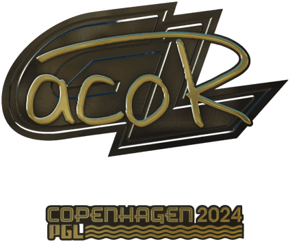 Sticker | acoR (złota) | Kopenhaga 2024
