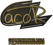Sticker | acoR (Gold) | Copenhagen 2024