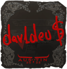 Sticker | dav1deuS (Foil) | Austin 2025 image