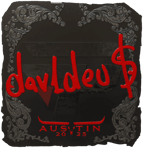 Sticker | dav1deuS (Foil) | Austin 2025