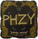 Sticker | phzy (Gold) | Austin 2025 image