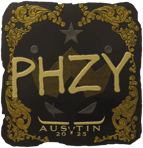 Sticker | phzy (Gold) | Austin 2025
