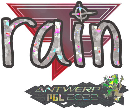 Sticker | rain (Parıltılı) | Antwerp 2022