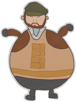 Sticker | Kiepsko narysowany Bałkańczyk