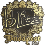 Sticker | bLitz (Gold) | Budapest 2025