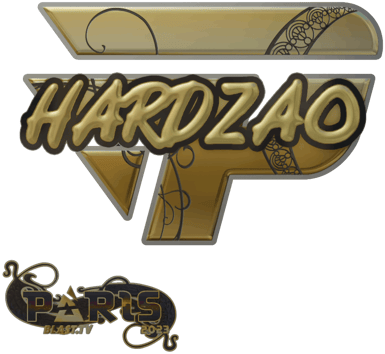 Sticker | hardzao (ゴールド) | Paris 2023