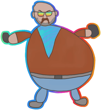 Sticker | Kiepsko narysowany agent Leet Crew (holograficzna)