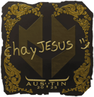 Sticker | chayJESUS (Gold) | Austin 2025 Sticker | chayJESUS (Gold) | Austin 2025 image