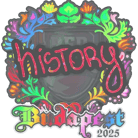 Sticker | History (Holo) | Budapest 2025 Sticker | History (Holo) | Budapest 2025 image