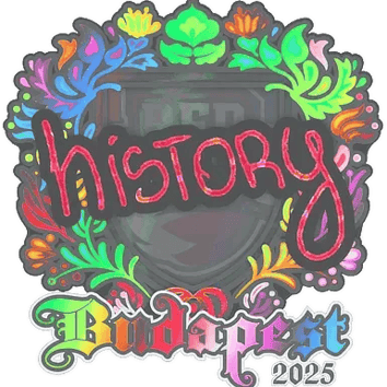 Calcomanía | History (holográfica) | Budapest 2025