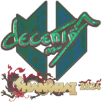 Sticker | decenty (Holo) | Shanghai 2024