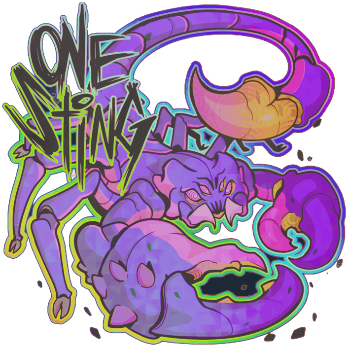 Preview image 1 of Sticker | One Sting (Holo)