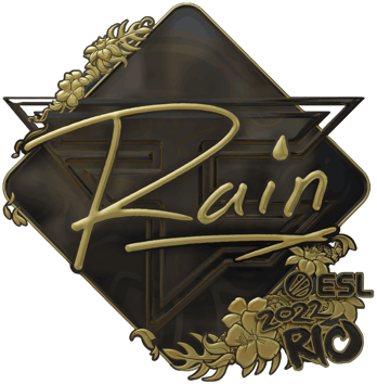 Sticker | rain (Gold) | Rio 2022