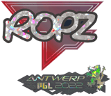 Sticker | ropz (Glitter) | Antwerp 2022 image