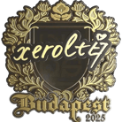 Sticker | xerolte (Gold) | Budapest 2025 image