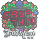 Sticker | drop (Embroidered) | Budapest 2025 Sticker | drop (Embroidered) | Budapest 2025 image