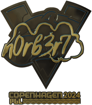 Sticker | n0rb3r7(金色)| 2024年哥本哈根锦标赛