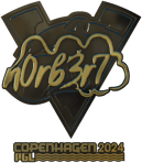 Sticker | n0rb3r7 (Gold) | Copenhagen 2024