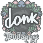 Sticker | donk | Budapest 2025 Sticker | donk | Budapest 2025 image