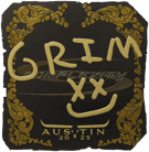 Sticker | Grim (Gold) | Austin 2025 Sticker | Grim (Gold) | Austin 2025 image