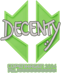 Sticker | decenty | Copenhagen 2024