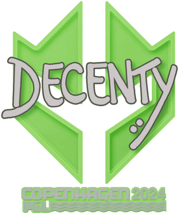Sticker | decenty | Copenhagen 2024