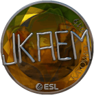 Sticker | jkaem (Foil) | Katowice 2019 image