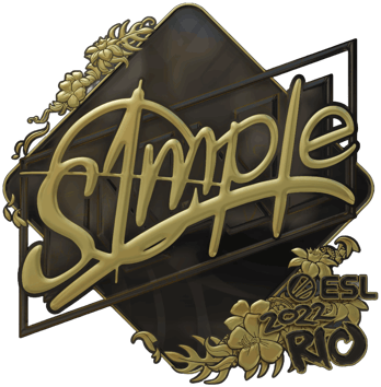 Sticker | s1mple (Oro) | Rio 2022