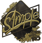 Sticker | s1mple (Gold) | Rio 2022