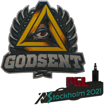 Sticker | GODSENT (foliowana) | Sztokholm 2021