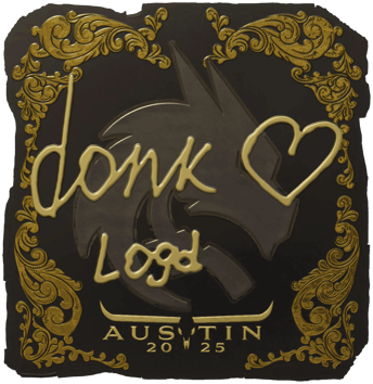 Sticker | donk（黃金）| Austin 2025