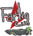Sticker | Farlig (Glitter) | Antwerp 2022 image