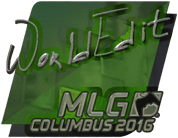 Sticker | WorldEdit (Foil) | MLG Columbus 2016 image