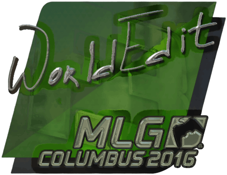 Sticker | WorldEdit(은박) | MLG 콜럼버스 2016