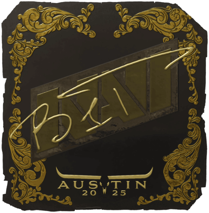 Sticker | b1t (Altın) | Austin 2025