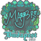 Sticker | MAJ3R | Budapest 2025 Sticker | MAJ3R | Budapest 2025 image