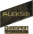 Sticker | Aleksib (Gold, Champion) | Copenhagen 2024 image