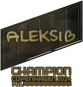 Sticker | Aleksib (kulta, mestari) | Kööpenhamina 2024