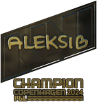 Sticker | Aleksib (Gold, Champion) | Copenhagen 2024
