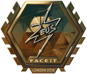 Sticker | Zeus (Gold) | London 2018