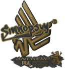 Sticker | sinnopsyy (Gold) | Antwerp 2022 image