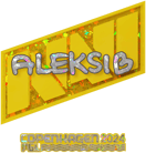 Sticker | Aleksib (Glitter) | Copenhagen 2024 Sticker | Aleksib (Glitter) | Copenhagen 2024 image