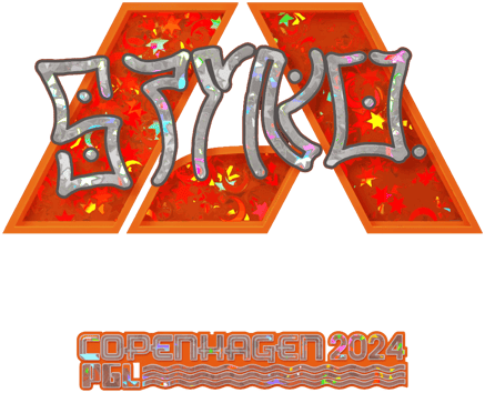 Sticker | STYKO (Glitter) | Copenhaga 2024