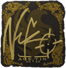 Sticker | NiKo (Gold) | Austin 2025 image
