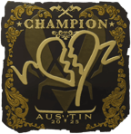 Sticker | ropz (Gold, Champion) | Austin 2025